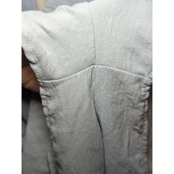 altar'd state Mini Allistair Romper Dress Size Small Light Blue Keyhole Back - Picture 5 of 16